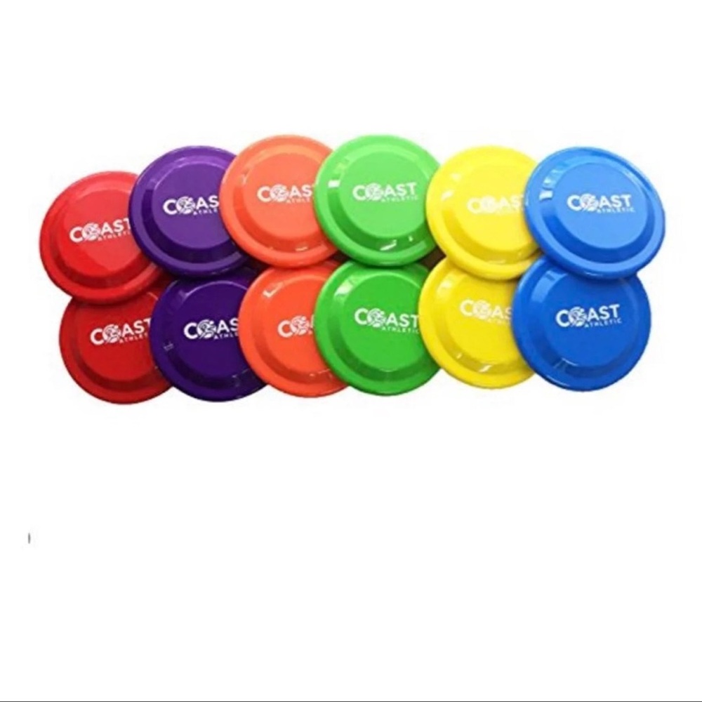 COAST ATHLETIC 12 piece Frisbee Flying Disc Golf Set NEW! Heavy Duty Pro set